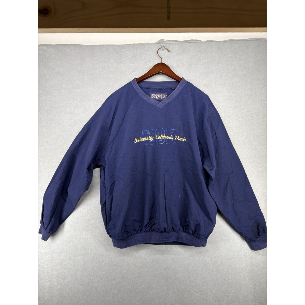 Vintage Jansport Sweatshirt University Of California Davis Wind M Pullover 90's